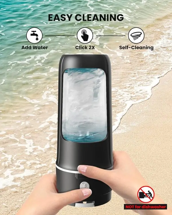 Elechelf Portable Blender for Shakes and Smoothies - Matte Black - Image 5